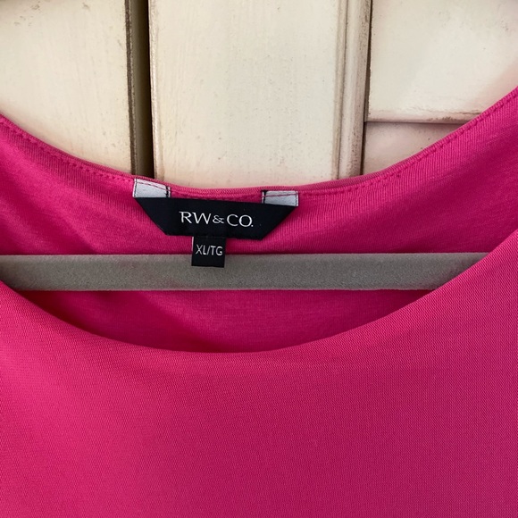*RW&Co Hot Pink Top - Picture 2 of 10